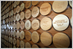Plaques commemorating "consultant" (salesperson) visits to the headquarters of Natura, Brazil's largest cosmetics company.