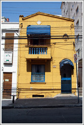 Yellow house.  Rua Artur de Azevedo.  Villa Magdalena neighborhood.