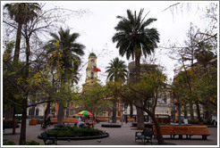 Plaza de Armas, Santiago's central square.