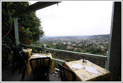 View from La Sierra restaurant on Les Remparts Oest.