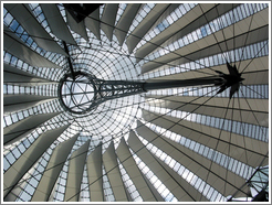 Ceiling of Potsdamer Platz tent-like building.