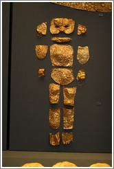Gold covering for baby corpse.  National Archaeological Museum.