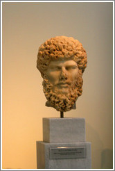 Figure of emperor Lucius Verus.  161-169 AD.  National Archaeological Museum.
