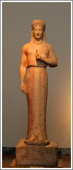 Statue of Phrasikleia from 550-540 BC.  National Archaeological Museum.
