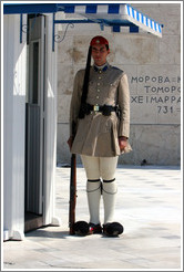 Presidential Guard at the Greek parliament building at Syntagma (&#931;&#973;&#957;&#964;&#945;&#947;&#956;&#945;) Square.