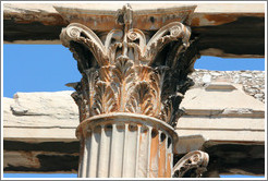 Column detail.  Temple of Olympian Zeus (&#927;&#955;&#965;&#956;&#960;&#943;&#959;&#965; &#916;&#953;&#972;&#962;).