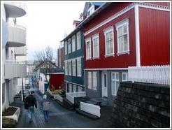 Houses in old town Reykjavik.