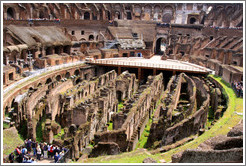Underground area.  The Colosseum.