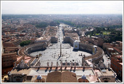 Piazza San Pietro (Saint Peter's Square), viewed from St. Peter's Basilica.