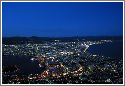 View of Hakodate from Mt. Hakodate.