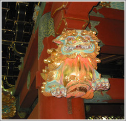 Dragon detail.  Taiyuin-byo Shrine.