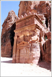 Nabataean tomb on the Street of Fa?es.