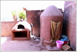 Oven and shower.  House belonging to a Berber family.