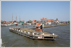 Volendam viewed from Markermeer (a large lake in Northern Holland).