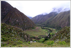 Valley and mountains, seen from the Inca Trail.