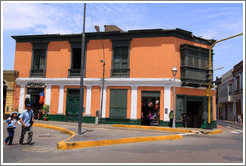 Orange building, Calle Lampa, Historic Center of Lima.