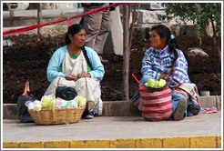 Two women, Plaza de Armas.