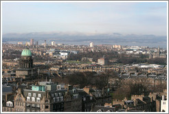 View to the southwest.  Edinburgh Castle.