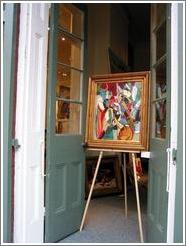 French Quarter.  Art gallery.