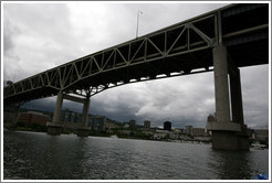 Marquam Bridge over the Willamette River.