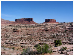 Monitor and Merrimac buttes, just north of the national park.
