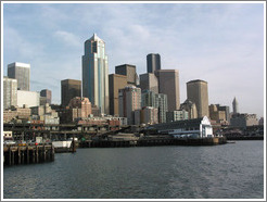 View of downtown Seattle from Elliott Bay.
